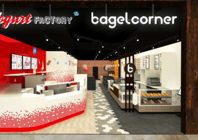 3D | Yogurt Factory x Bagel Corner