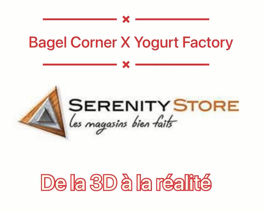 3D/Réalité | Bagel Corner x Yogurt Factory